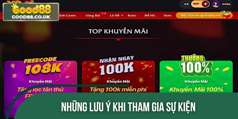 Một vài lưu ý nhỏ khi tham gia sự kiện điểm danh hàng ngày