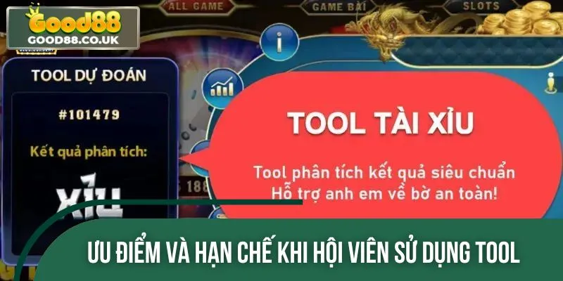 Ưu và nhược điểm khi người chơi sử dụng tool hack trong tài xỉu